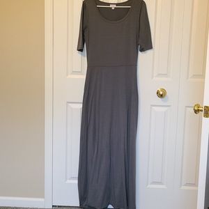 Full length gray dress